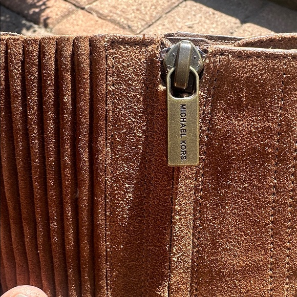 Michael Kors Tan Suede Ankle Boots - Picture 3 of 6